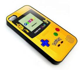 Yellow Pokemon pokebal pikachu Nintendo full color gameboy apple iphone 4 4s case cover