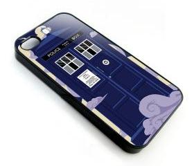 Cool Cartoons Tardis doctor who in the cloud apple iphone 4 4s case cover