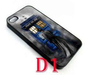 Gothic Tardis doctor who with david tennant in the Fog apple iphone 5 case cover