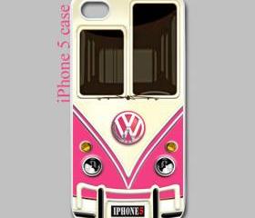 pink VW volkswagen chrome logo apple iphone 5 case cover
