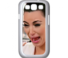 Funny Cute Sad Kim Kardashian Ugly crying face samsung galaxy s3 i9300 case cover