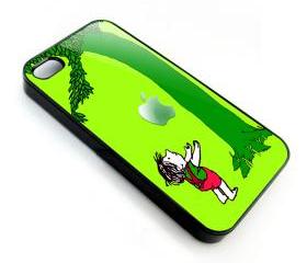 Funny Cute The Boy The Giving Tree With an apple iphone 4 4s case cover
